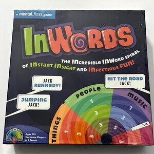 Inwords Mental Floss Strategic Brain Board Game Ages 10 & Up New Factory Sealed